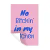 Quote - Blauw - Lettertype - Keuken Muursticker klein -3d
