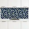 Abstract - Patroon - Blauw keuken achterwand 2 middel 871 -3d
