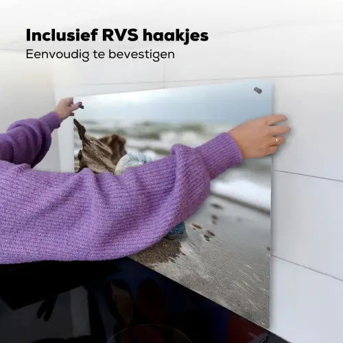 Schelp - Strand - Blauw - Zee Inductie beschemer met haakjes middel -ky-ophangen-nl