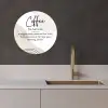Koffie Betovering KitchenYeah - Keuken - Wandcirkel Forex klein -sfeer1
