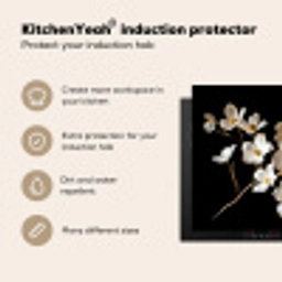 Elegantie in Ivoor en Goud Inductie beschermer vinyl 3mm middel -vsfeer2_ENG