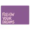 Follow your dreams - Paars - Penseeltextuur Placemat vinyl groot -zzsfeer1_Kitchenyeah-website