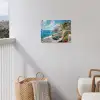 Boten - Rotsen - Zee - Zon tuinposter los doek klein -sfeer8