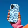 Koraal patroon - Wit - Blauw  - Zomer Toughcase MagSafe Apple iPhone 17 klein -Sfeer1V