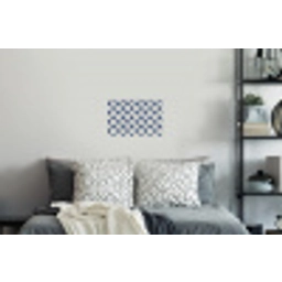 Symmetrisch - Palm - Blauw Muursticker klein 286 -slaapkamer