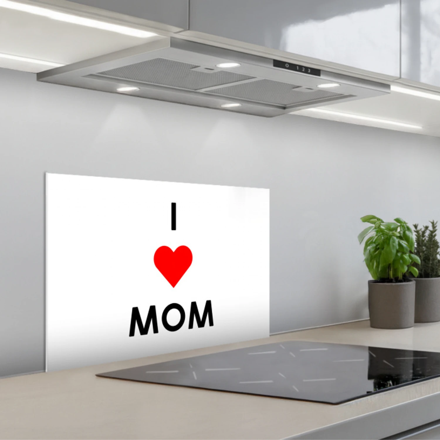 Spreuken - Quotes I Love Mom - Moederdag - Mama - Mama cadeau keuken achterwand spatscherm klein -3d_schuin