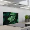 Varenblad - Groen - Structuur - Wazig keuken achterwand spatscherm klein -3d_schuin