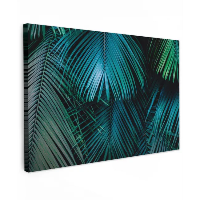 Bladeren - Tropisch - Jungle Tuinposter op houten frame 2 cm dik klein -3d