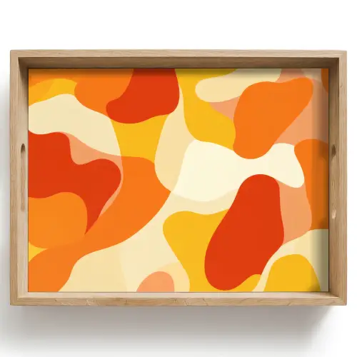 Abstract - Vormen - Oranje Dienblad Rechthoek middel -z3d_shopping