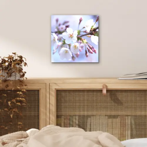Bloemen - Sakura - Tak - Bloesem takken aluminium wit klein -sfeer3