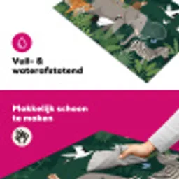 Tropisch - Jungle -  Groen Inductie beschermer vinyl 3mm klein -wsfeer6_website