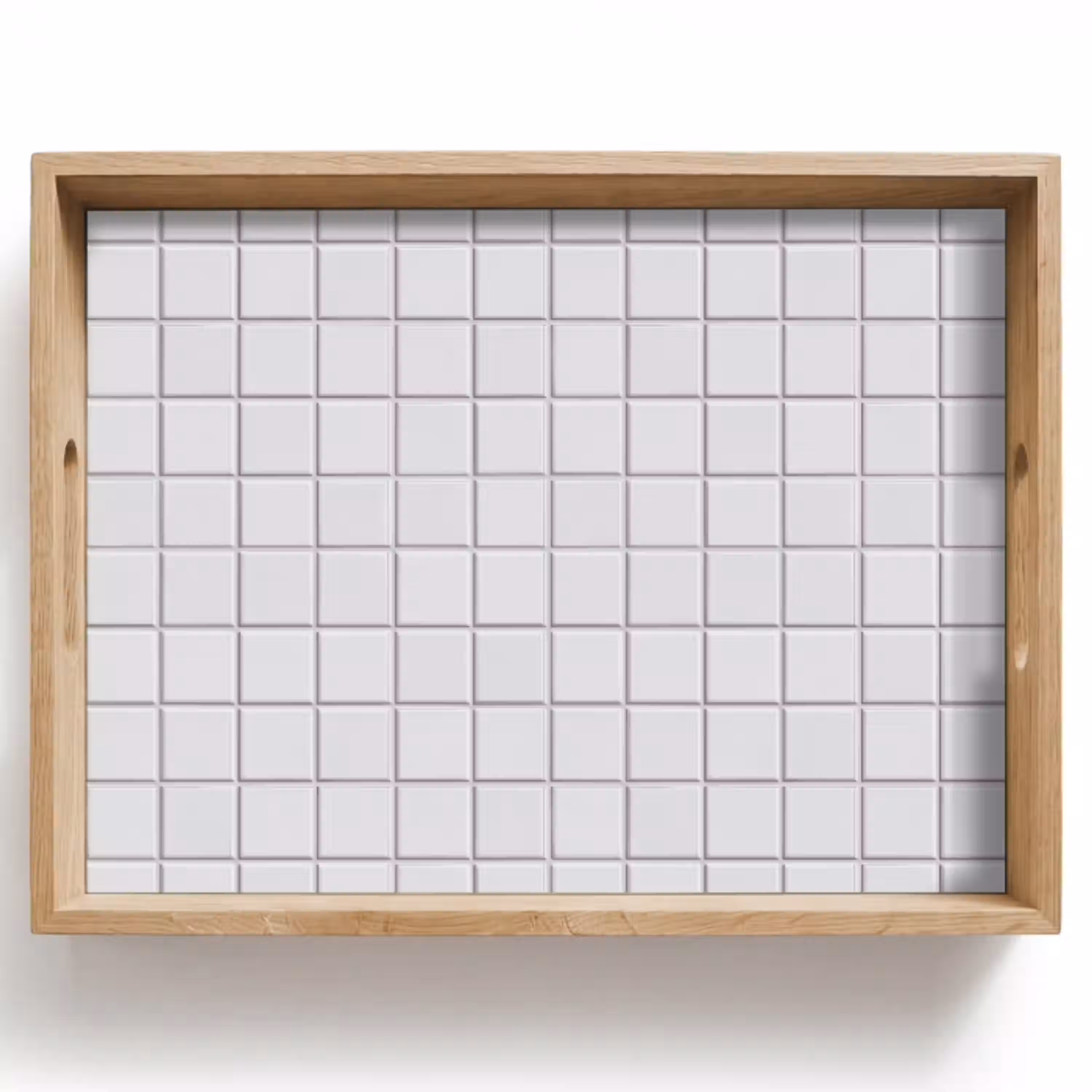 Patroon - Tegels - Grijs - Wit Dienblad Rechthoek middel 911 -z3d_shopping