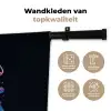 Retro - Kerstman - Rendieren - Kerstboom Wandkleed katoen klein -sfeer2