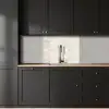 Crèmebeige - Marmer - Aders keuken achterwand 2 middel 865 -sfeer1