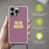 Tekst - Paars - Amazing Hoesje iPhone 16 Pro Max met koord klein -sfeer2_NL