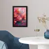 Bloemen - Roze - Watercolor - Natuur- Kunst fotolijst zwart zonder passe partout klein -sfeer4