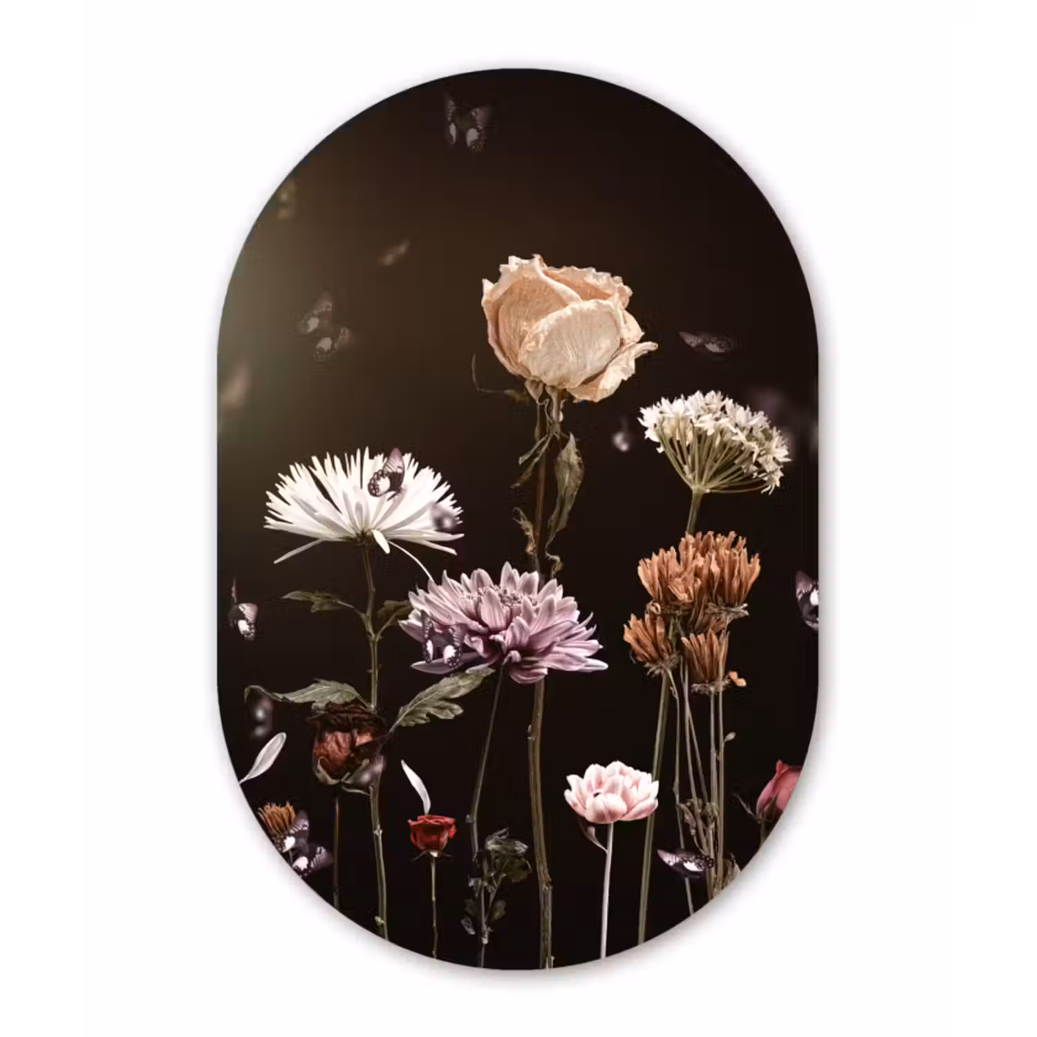 Muurovaal - Stilleven - Kleuren - Bloemen