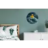 Storm - Badeend - Golven Wandcirkel aluminium klein -slaapkamer