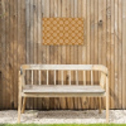 Bloemen - Modern - Oker Tuinposter op houten frame 2 cm dik klein 845 -sfeer4