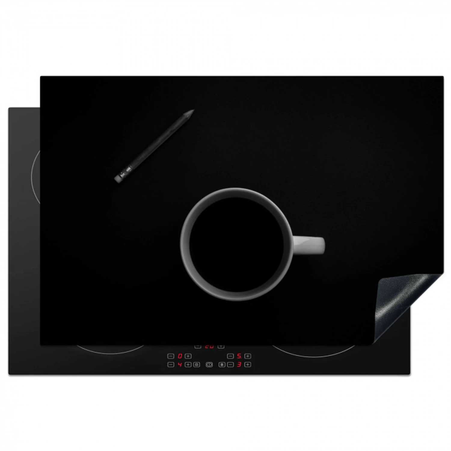 Minimalistische Morgen Inductie beschermer vinyl 3mm klein -3d