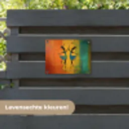 Dansen - Vrouwen - Verfstructuur tuinposter los doek klein -sfeer3