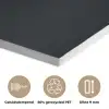 Takken - Blaadjes - Zwart PET vilt klein -closeup_NL