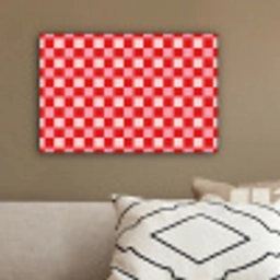 Vierkant - Klassiek - Rood canvas 2cm klein 34 -sfeer3