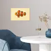 Vis - Oranje - Strepen poster papier klein -sfeer3