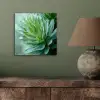 Blad - Plant - Groen - Textuur aluminium wit klein -sfeer2