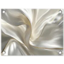 Stof - Plooien - Goud tuinposter los doek klein -3d