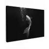 Koi - Vis - Wit - Zwart Tuinposter op houten frame 2 cm dik klein -3d