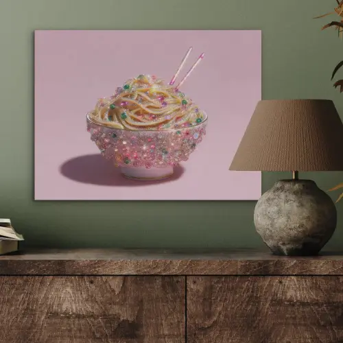Noodles - Edelstenen - Stokjes - Roze PET vilt klein -sfeer2