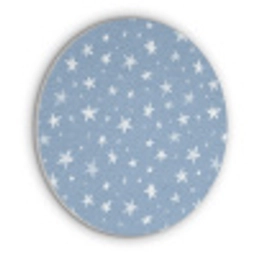 Sterretjes - Patroon - Blauw Akoestische PET Vilt - Rond klein 838 -3d