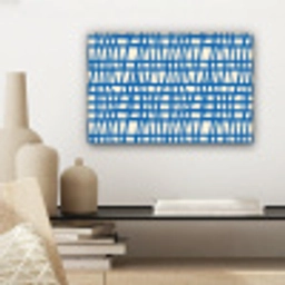 Ruitpatroon - Blauw - Crème canvas 2cm klein 34 -sfeer6