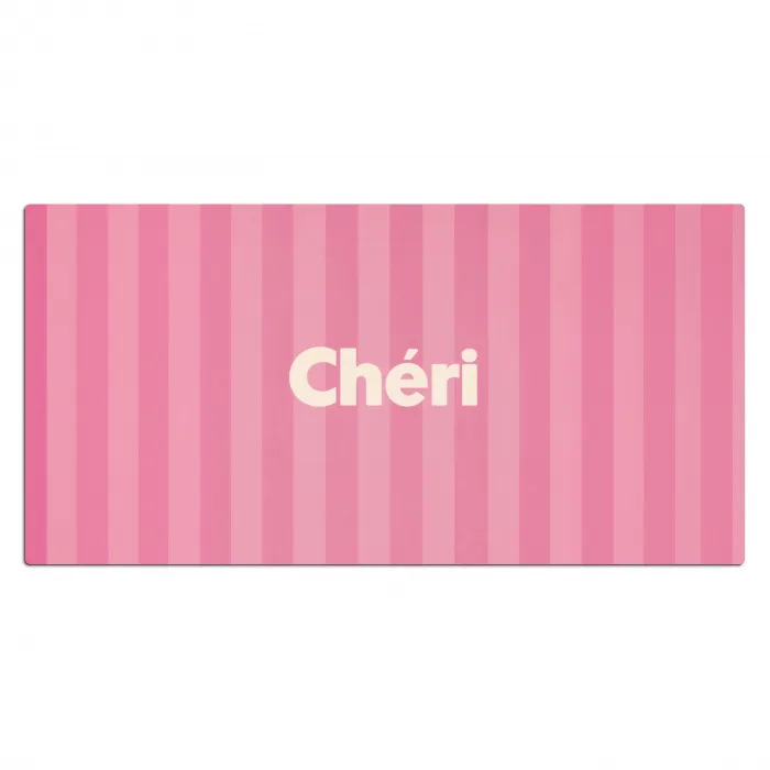 Gestreept - Roze - Chéri Muismat XXL klein -3d_leeg