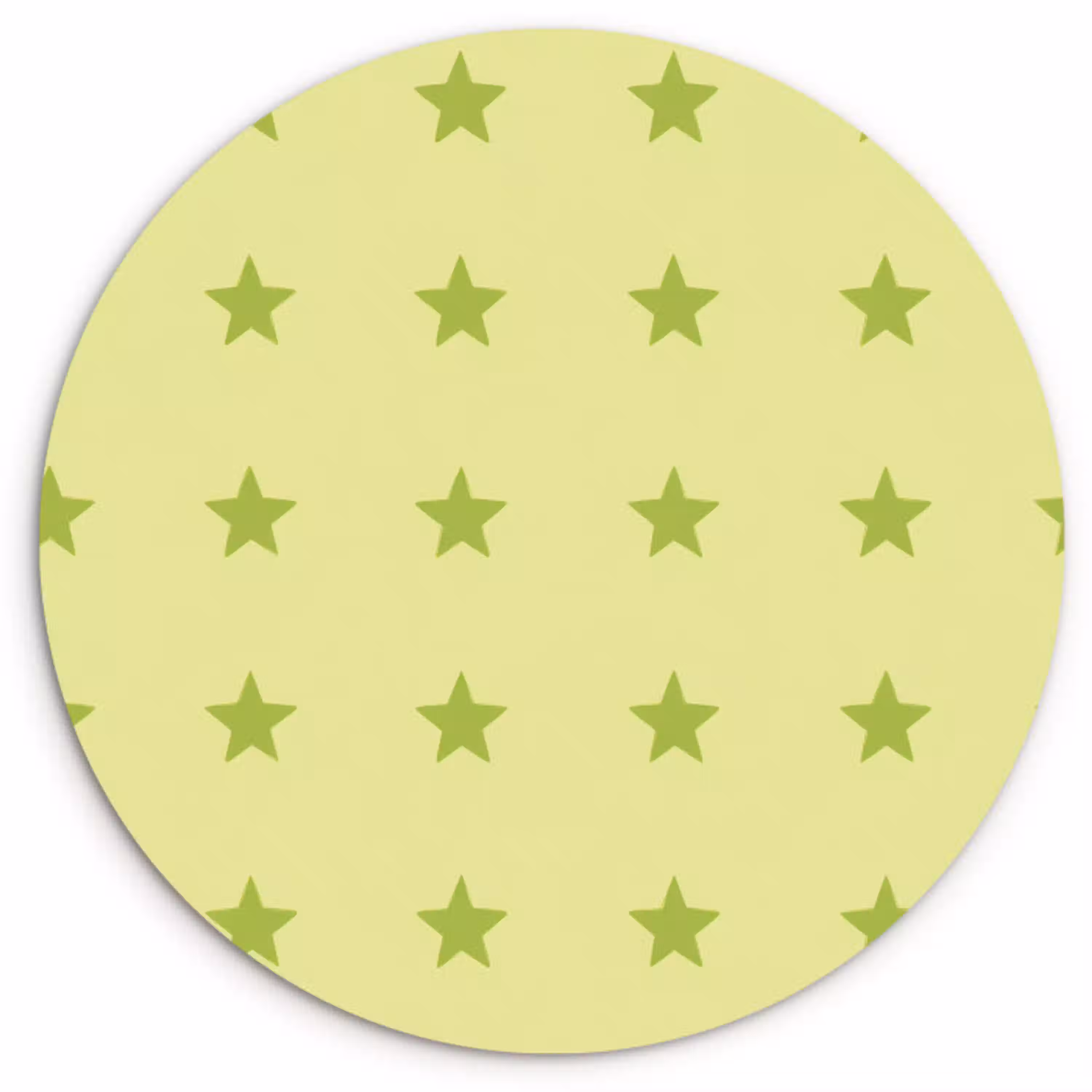 Sterren - Patroon - Groen Wandcirkel kunststof plaat 5mm dik klein 188 -3d