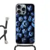 Bessen - Blauw - Fruit Hoesje iPhone 16 Pro Max met koord klein -3d