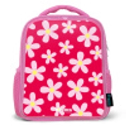 Madeliefjesmania hotpink Kinderrugzak - Roze middel -3d