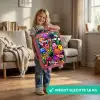 Vrolijke monsterchaos Kinderkoffer - Roze klein -sfeer2_NL