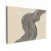 Golvend - Lijnen - Abstract - Silhouet canvas 2cm klein -z3d