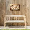 Hout - Wereldkaart - Bakken - Keuken Tuinposter op houten frame 2 cm dik klein -sfeer4