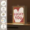 Lucky - Hart - Rood Light Box met kabel (Wandlamp) klein -USP_websiteoverzichtNL