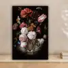 Bloemen - Jan Davidsz de Heem - Tijger - Schilderij - Stilleven - Oude meesters canvas 2cm klein -sfeer1