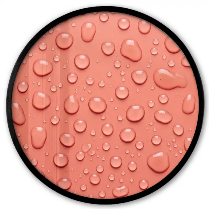 Water - Druppels - Roze Fotolijst rond zonder passe partout klein -3d