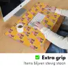 Geel - Rolschaatsen - Patroon Muismat XXL klein 681 -sfeer3