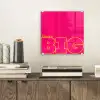 Minimalistisch - Roze - Dream big - Grafisch plexiglas 5mm klein -sfeer1