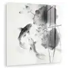 Lotusbloemen - Vissen - Bladeren - Zwart plexiglas 5mm klein -zzzproduct_nieuw