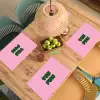 Yes fun - Groen - Roze Placemat vinyl groot -zzsfeer5_Kitchenyeah-website