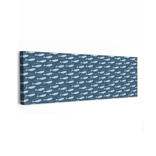 Klein - Oceaan - Golven - Blauw canvas 2cm klein 828 -z3d