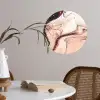 Steen - Marmer - Edelsteen - Abstract - Natuur - Roze Wandcirkel behangsticker klein -sfeer3